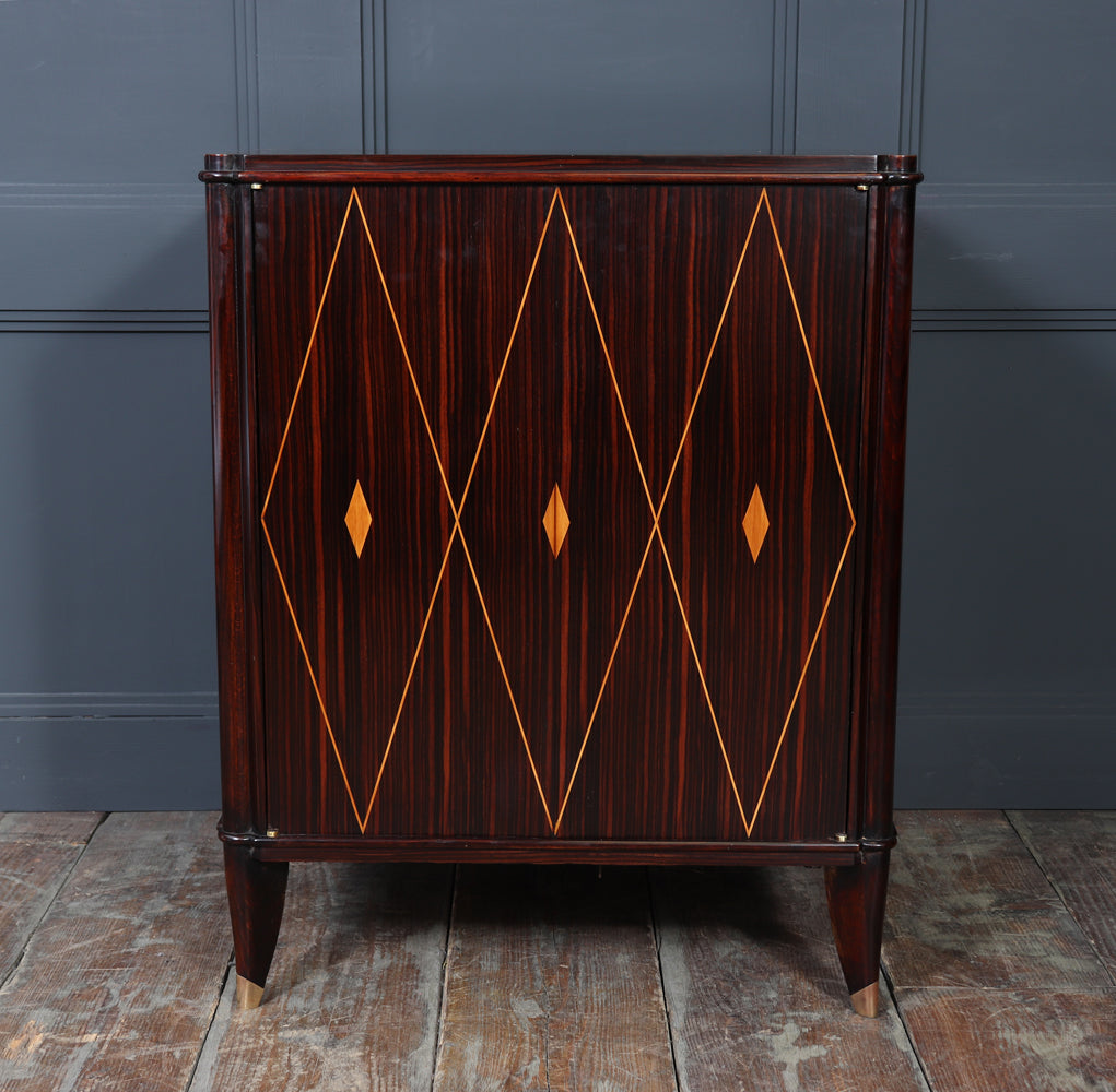 Macassar Ebony Art Deco Cabinet by Dominique, 1925