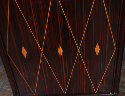 Macassar Ebony Art Deco Cabinet by Dominique, 1925