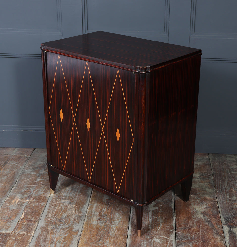 Macassar Ebony Art Deco Cabinet by Dominique, 1925