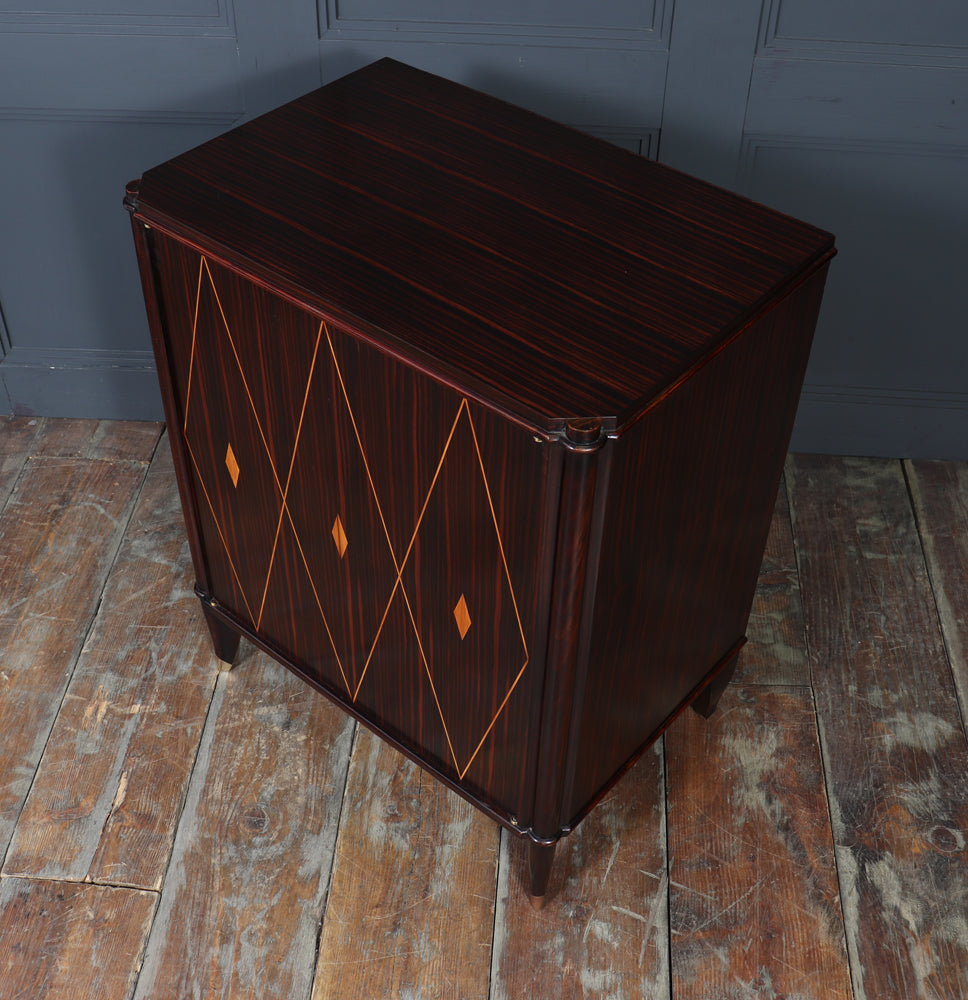 Macassar Ebony Art Deco Cabinet by Dominique, 1925