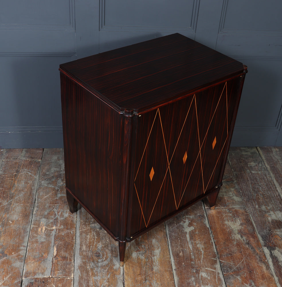 Macassar Ebony Art Deco Cabinet by Dominique, 1925