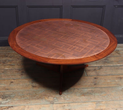 Mid Century Coffee Table with Copper Top room