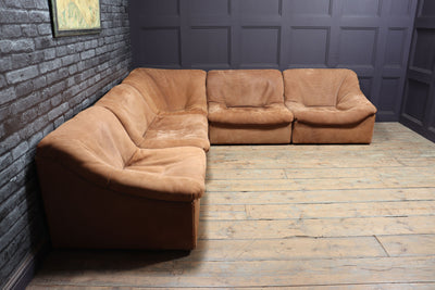 Mid Century DS46 Modular sofa in Bull Neck Nubuck by De Sede