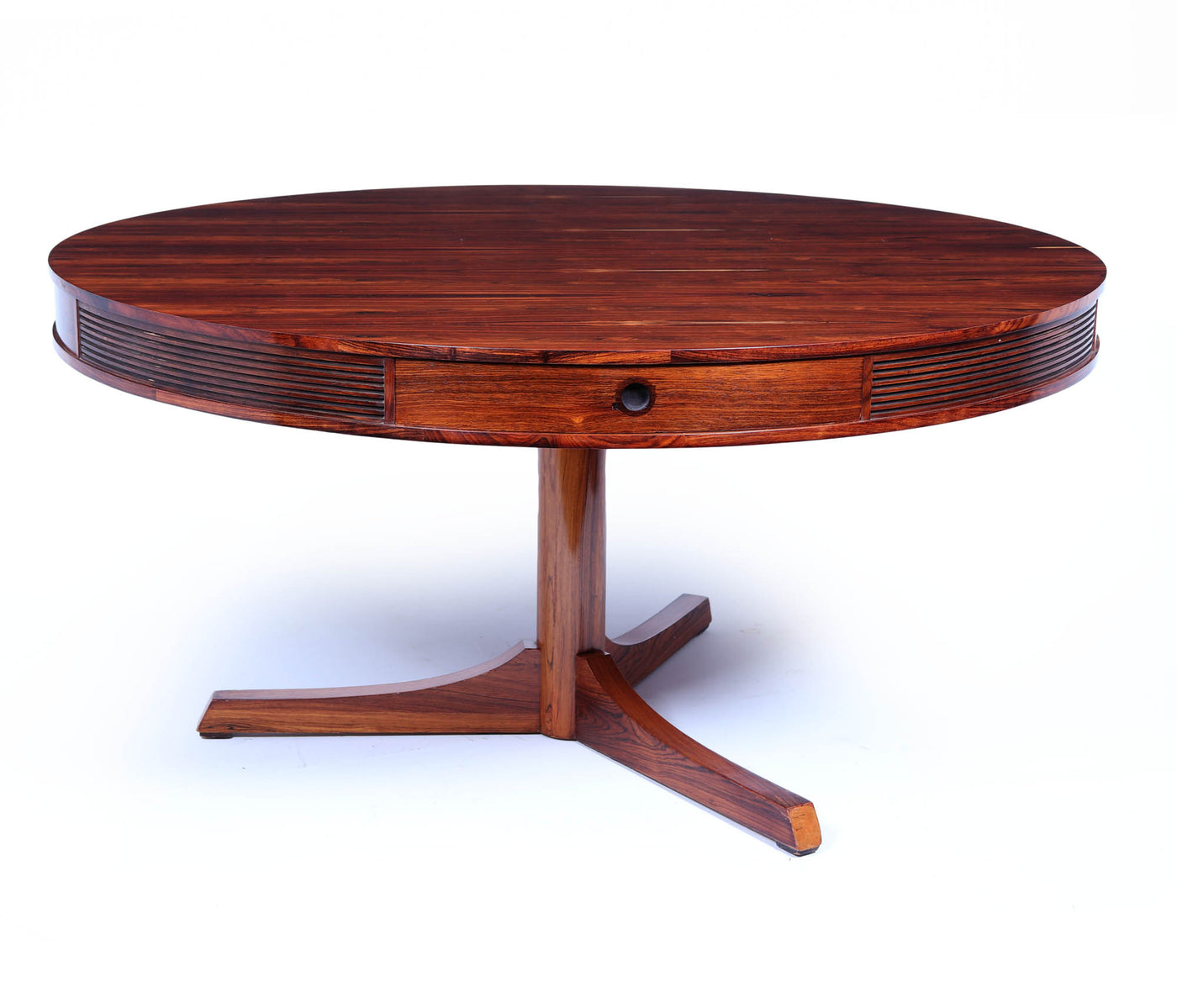 Mid Century Drum Dining Table by Robert Heritage