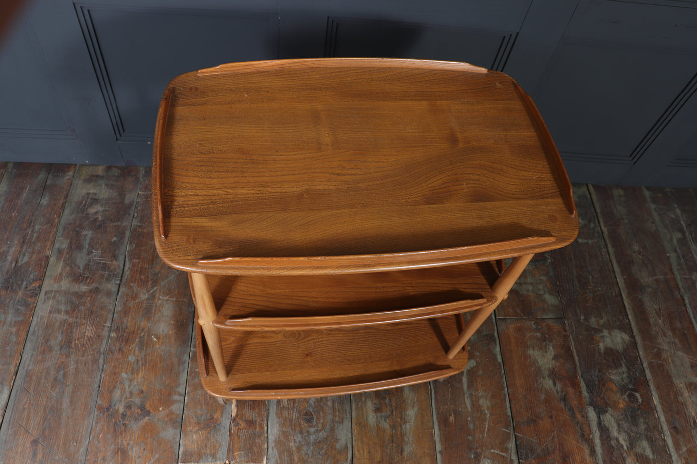 Mid-Century Ercol Trolley in Light Elm