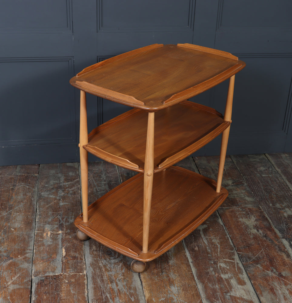 Mid-Century Ercol Trolley in Light Elm