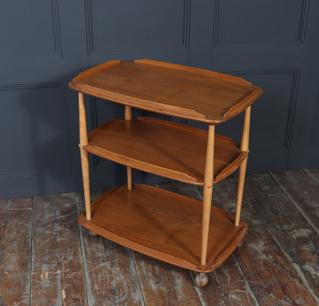 Mid-Century Ercol Trolley in Light Elm