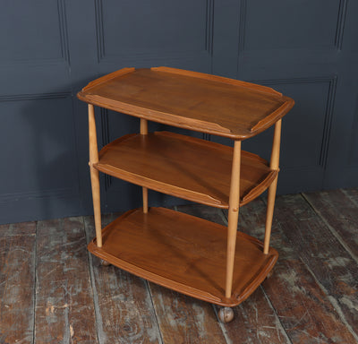 Mid-Century Ercol Trolley in Light Elm