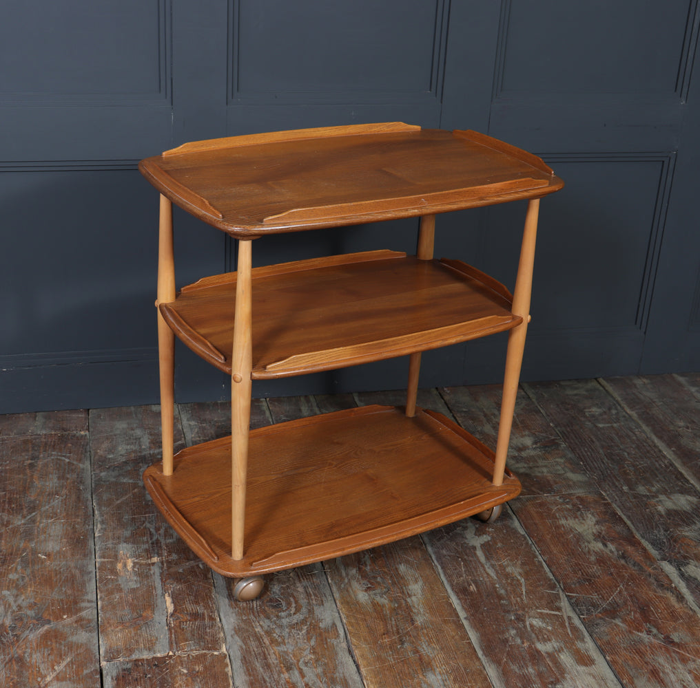 Mid-Century Ercol Trolley in Light Elm
