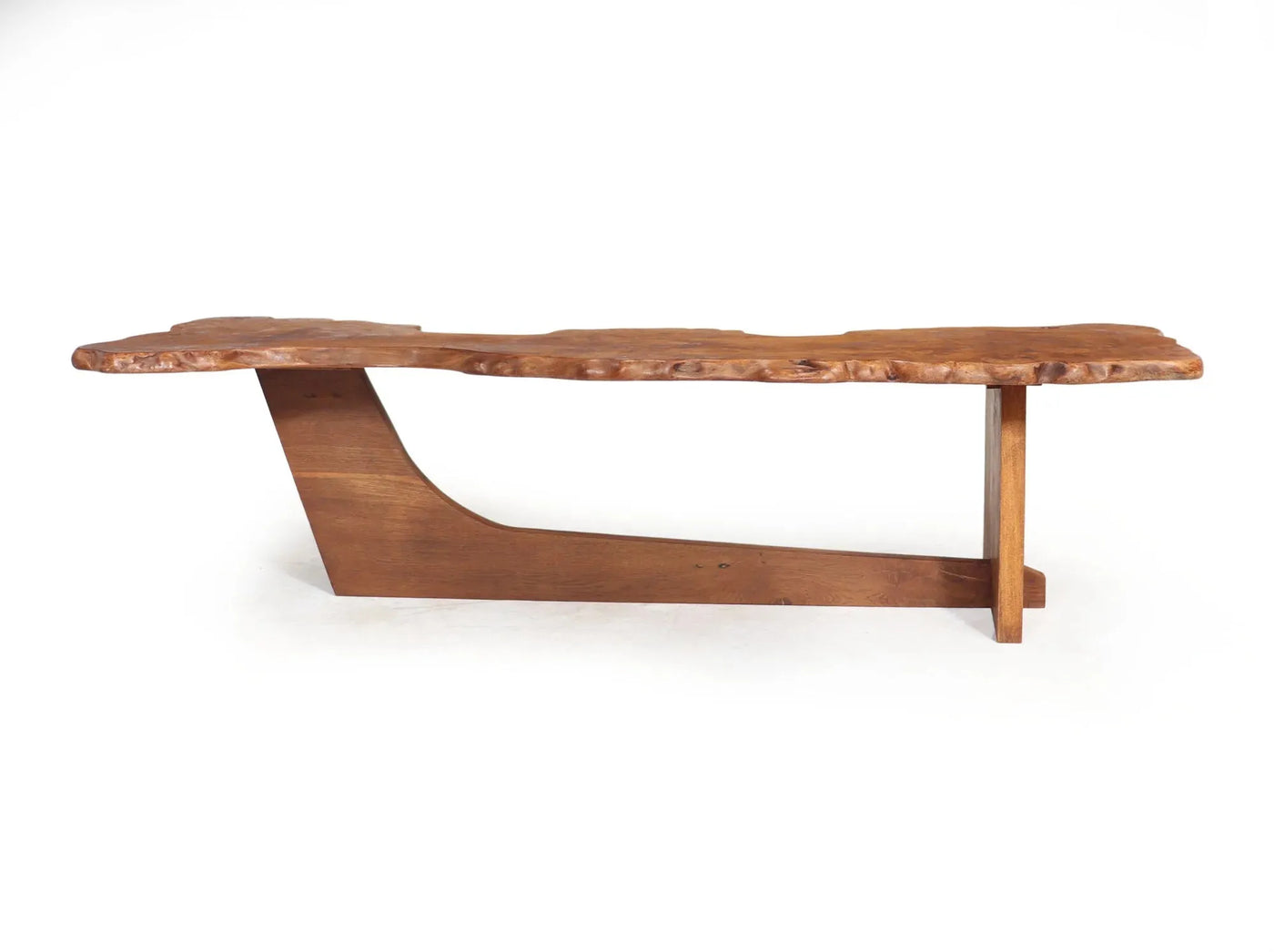 Mid Century Live Edge Coffee Table in the style of Nakashima front