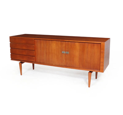 Mid century Danish Tambour Door Sideboard by Bramin other side