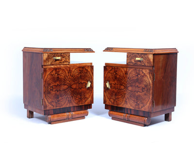 Pair of Art Deco Bedside Cabinets