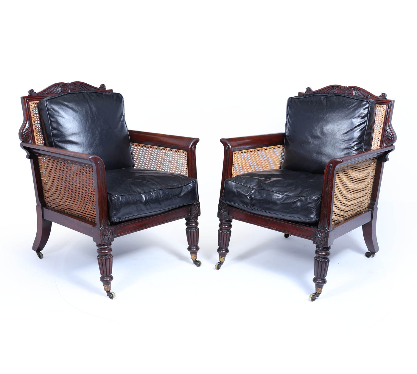 Pair of Regency Library Arm Chairs