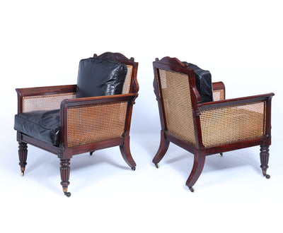 Pair of Regency Library Arm Chairs