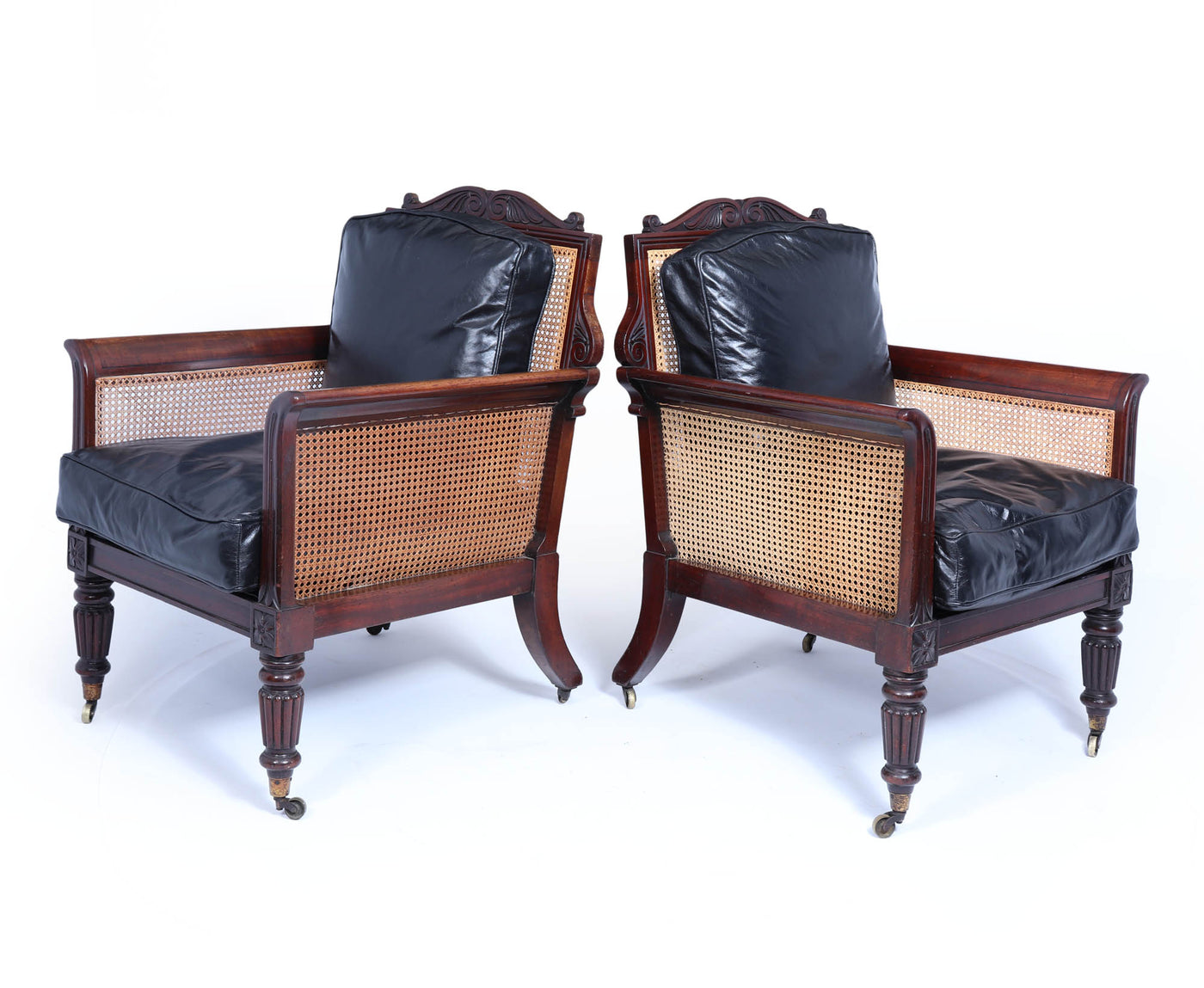 Pair of Regency Library Arm Chairs