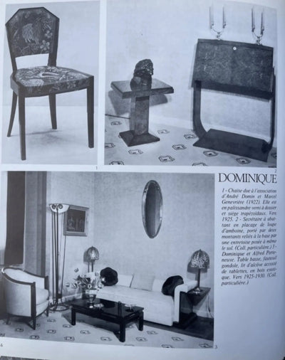 Pair of French Art Deco Armchairs by Dominique