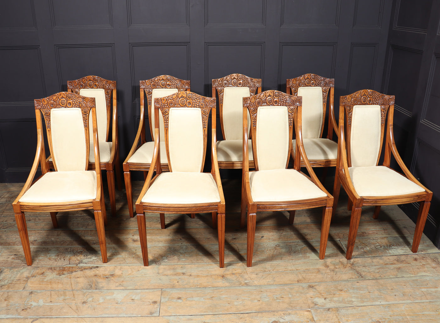 French Art Deco Dining Chairs room
