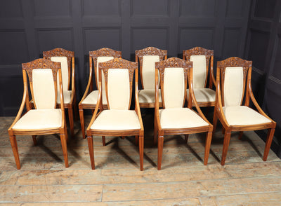 French Art Deco Dining Chairs room