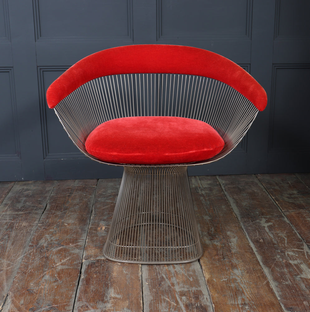 Set of Four Warren Platner Dining Armchairs for Knoll, 1960s