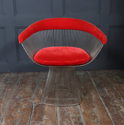 Set of Four Warren Platner Dining Armchairs for Knoll, 1960s