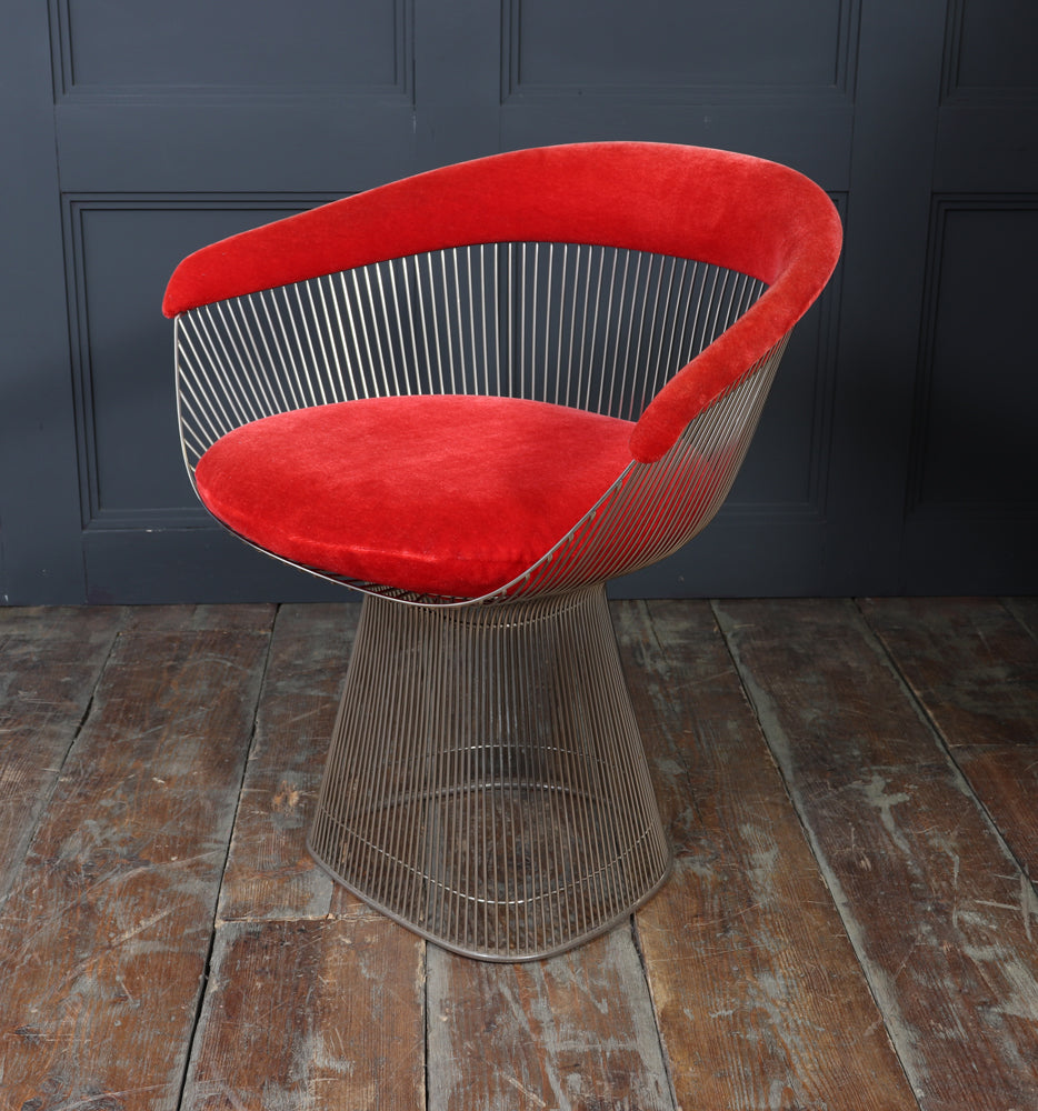 Set of Four Warren Platner Dining Armchairs for Knoll, 1960s