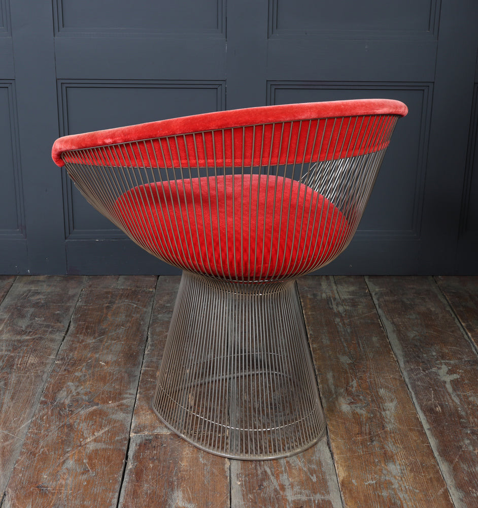 Set of Four Warren Platner Dining Armchairs for Knoll, 1960s