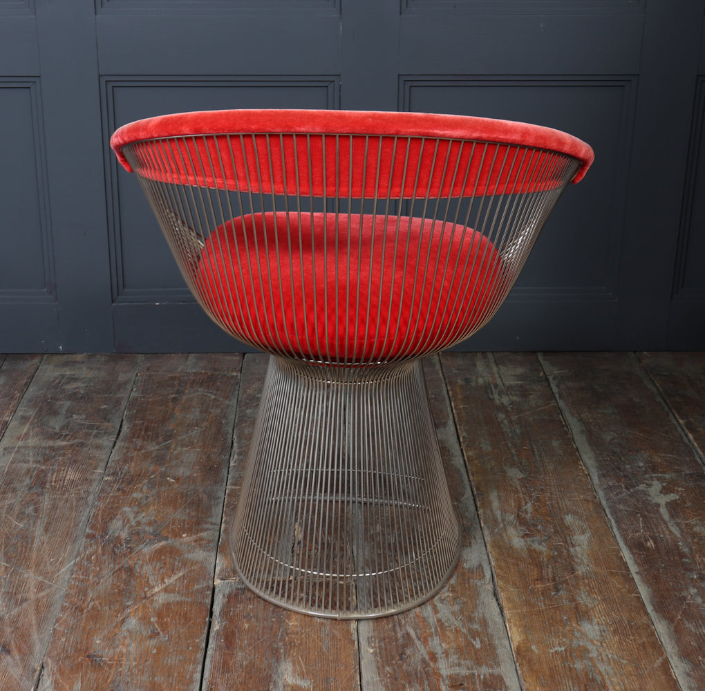 Set of Four Warren Platner Dining Armchairs for Knoll, 1960s