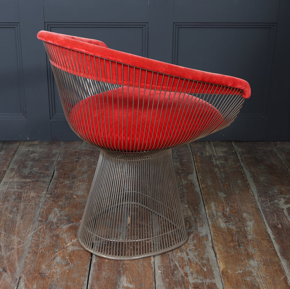 Set of Four Warren Platner Dining Armchairs for Knoll, 1960s