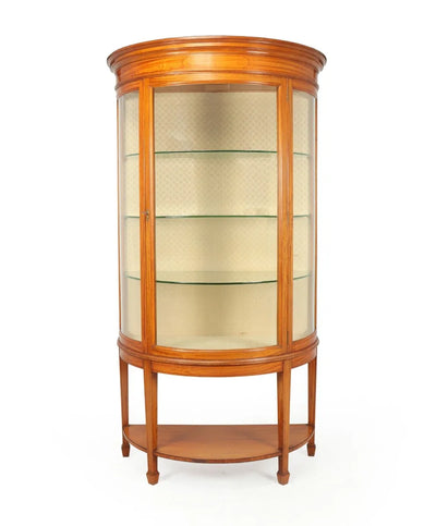 Antique Satinwood  Display Cabinet