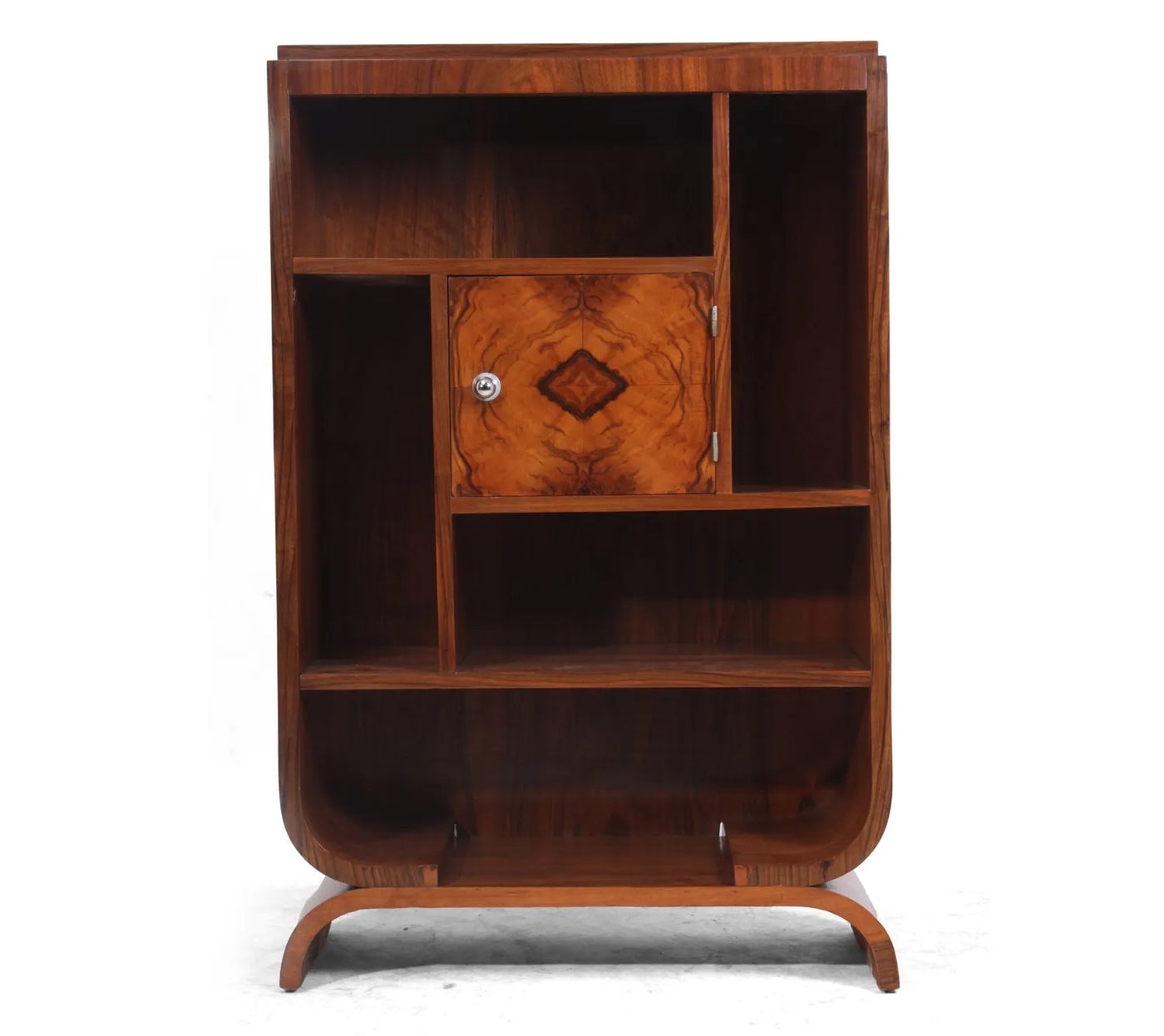 Art Deco Walnut Bookcase