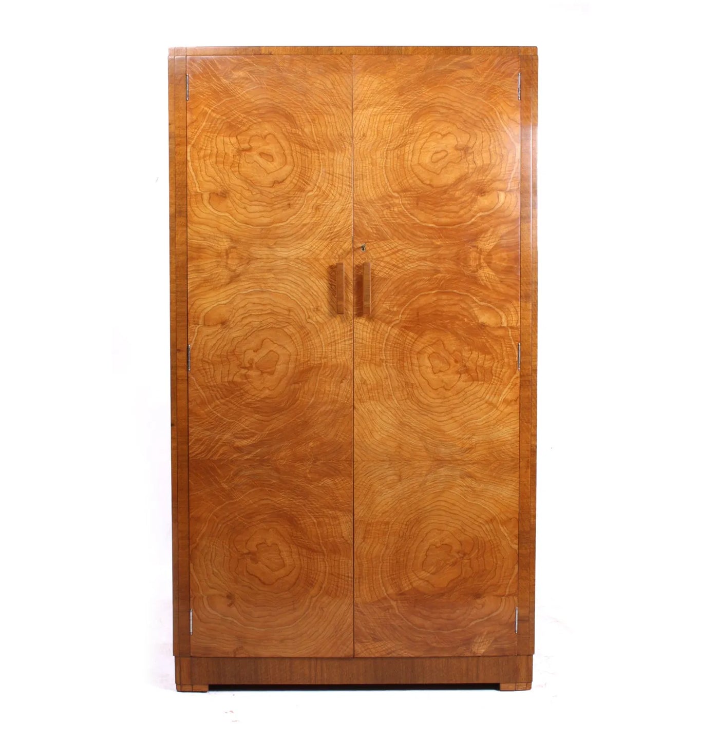 Art Deco Wardrobe in Satin Birch