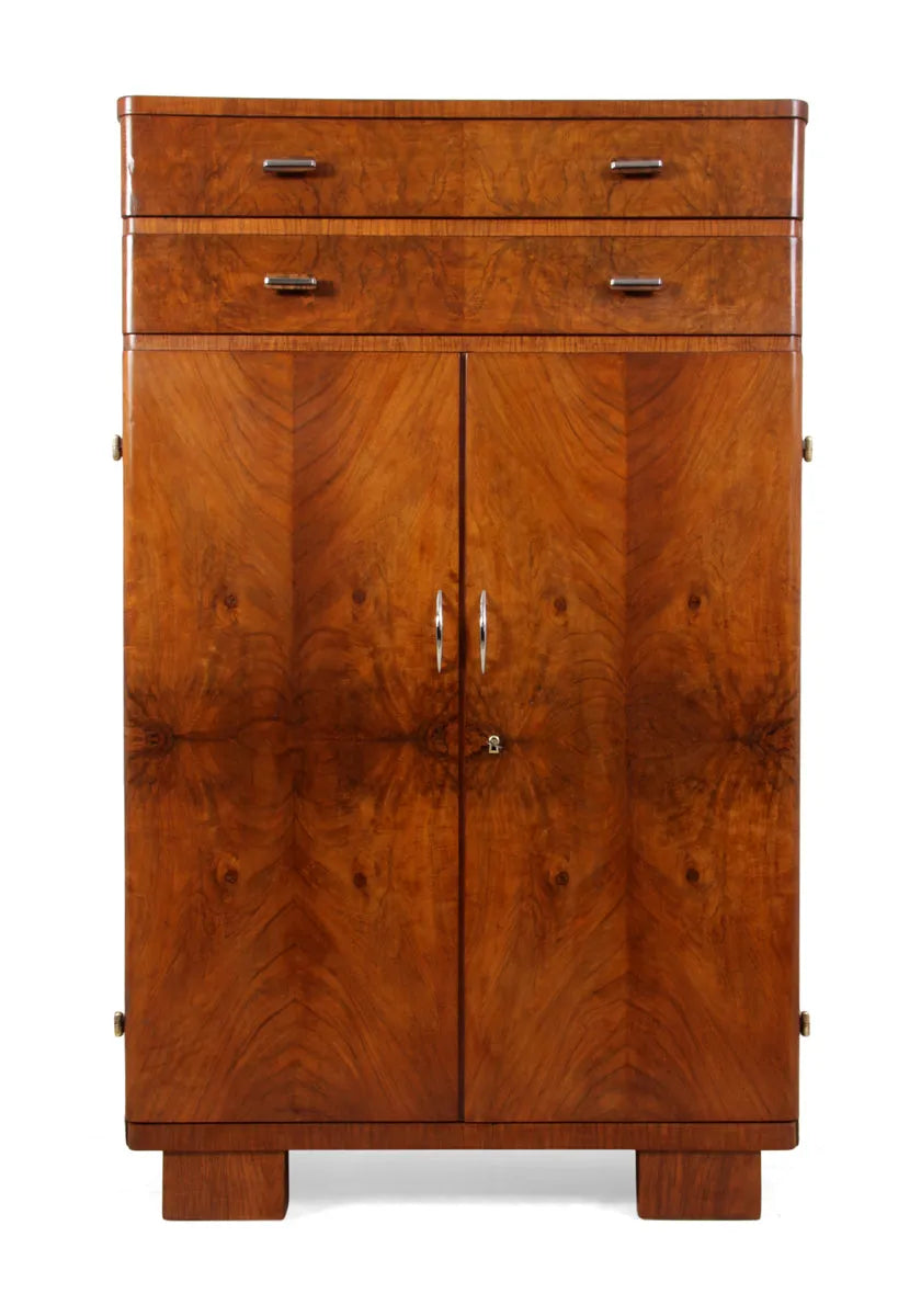 Art Deco Walnut Cabinet c1930