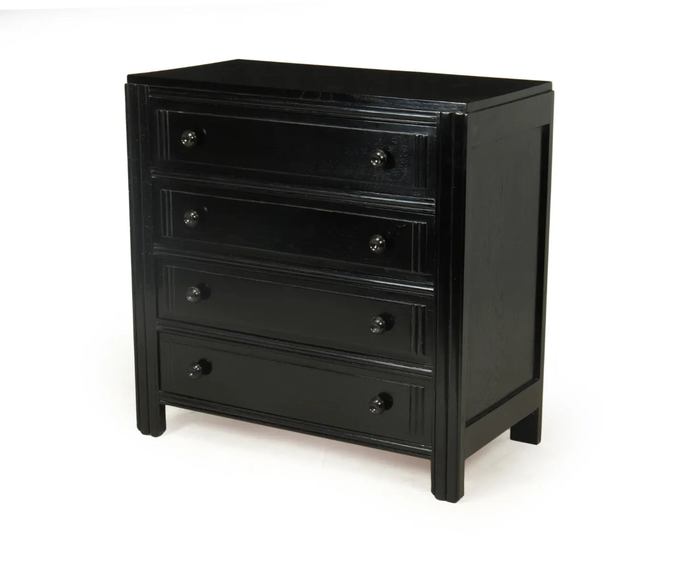 Ebonised Black Art Deco Chest of Drawers c1930