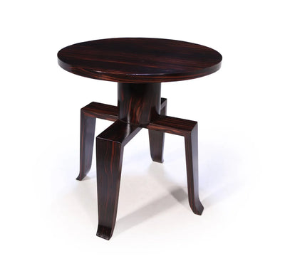 art deco table macassar ebony