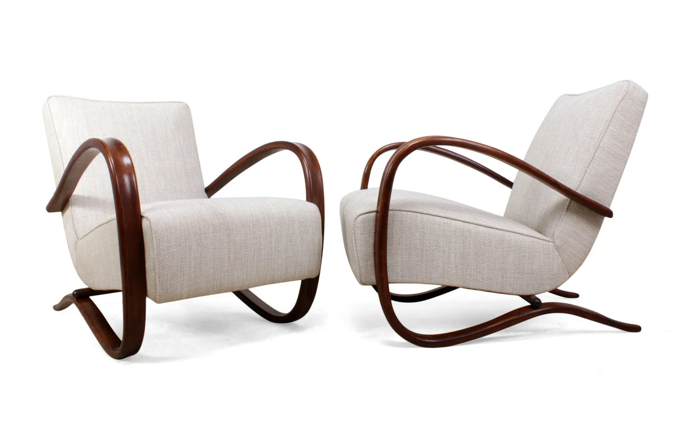 Pair of Halabala Chairs Model H269