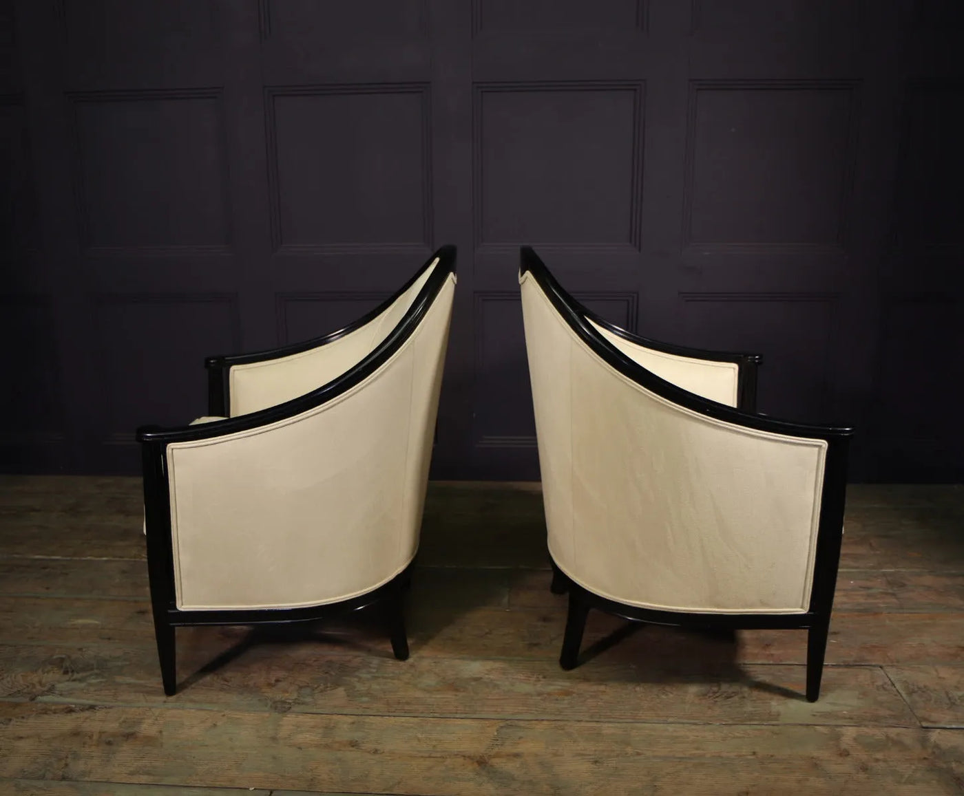 Pair of French Art Deco Armchairs by Maurice Dufrene