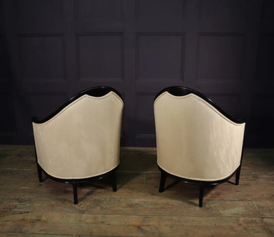 Pair of French Art Deco Armchairs by Maurice Dufrene