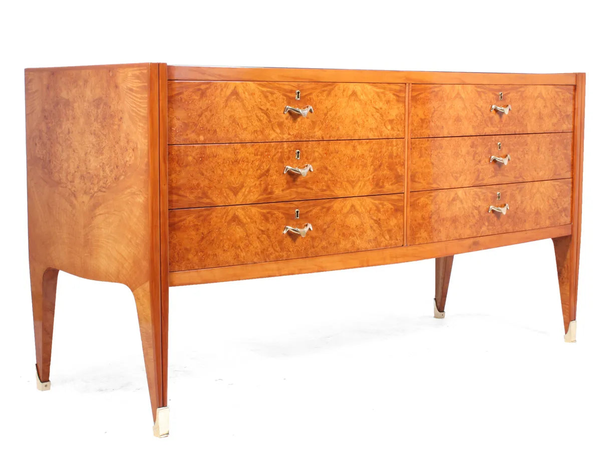 Paolo Buffa Commode c1950 Burr Maple