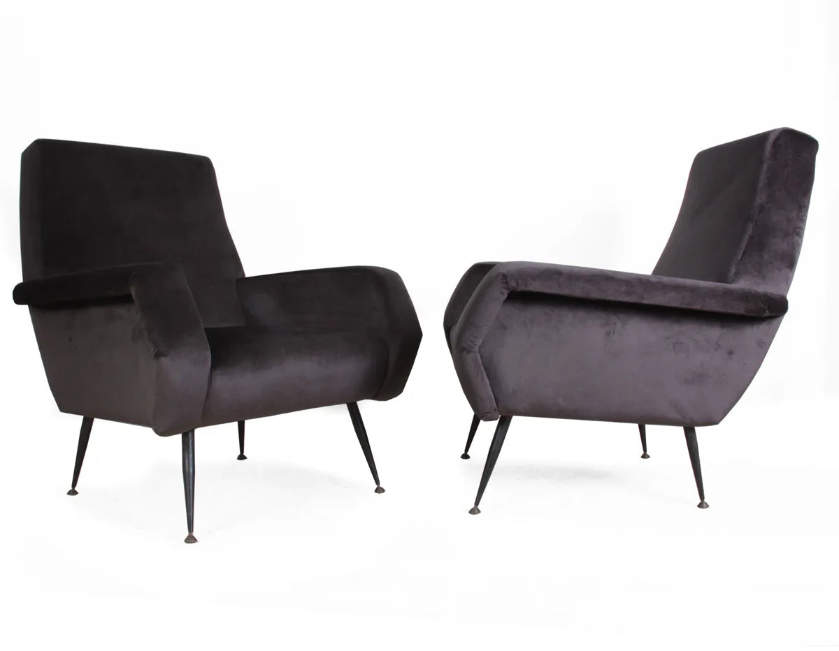 Pair of Italian Armchairs c1950