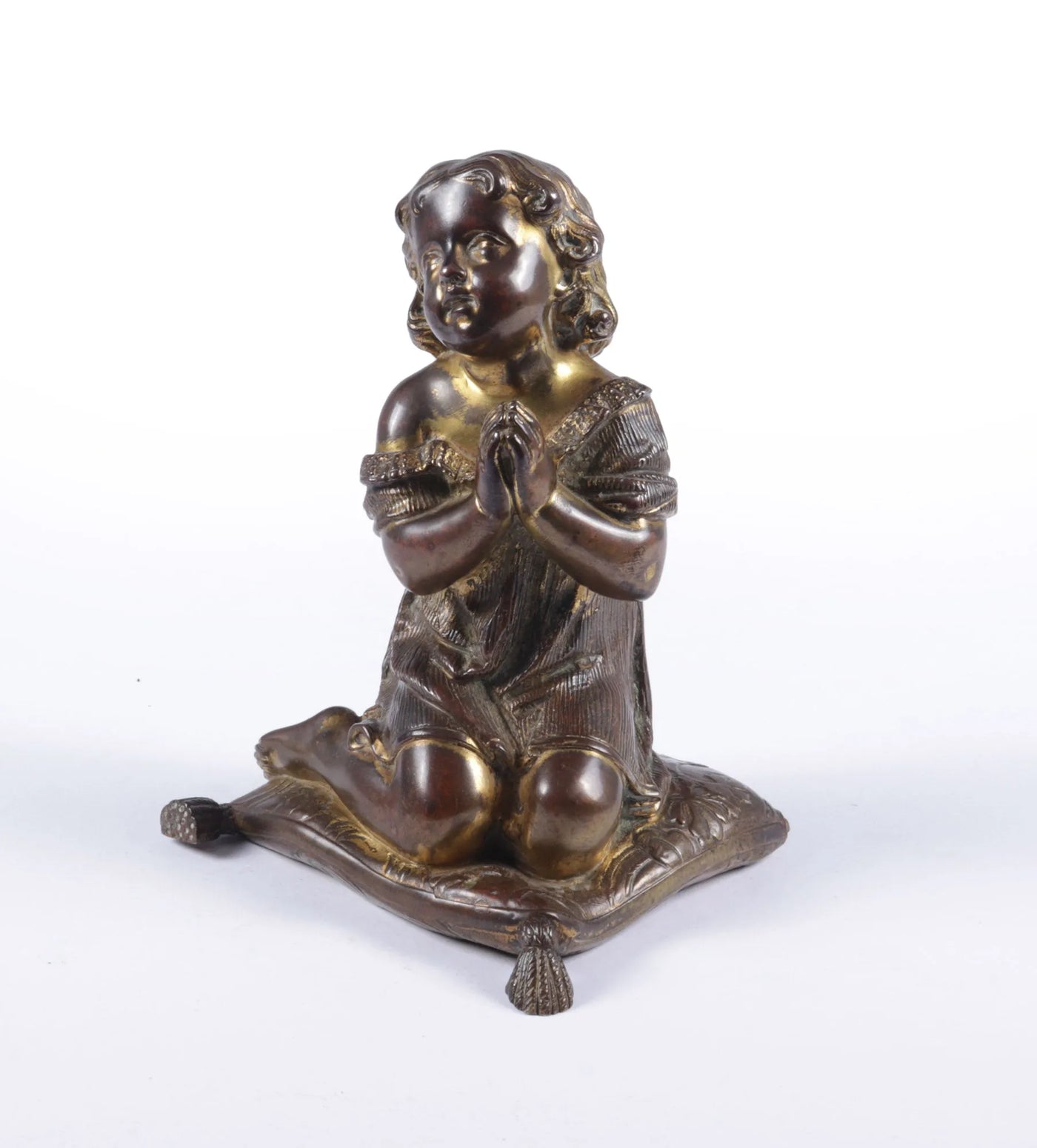 Italian Gilt Bronze Cherub c1860 side