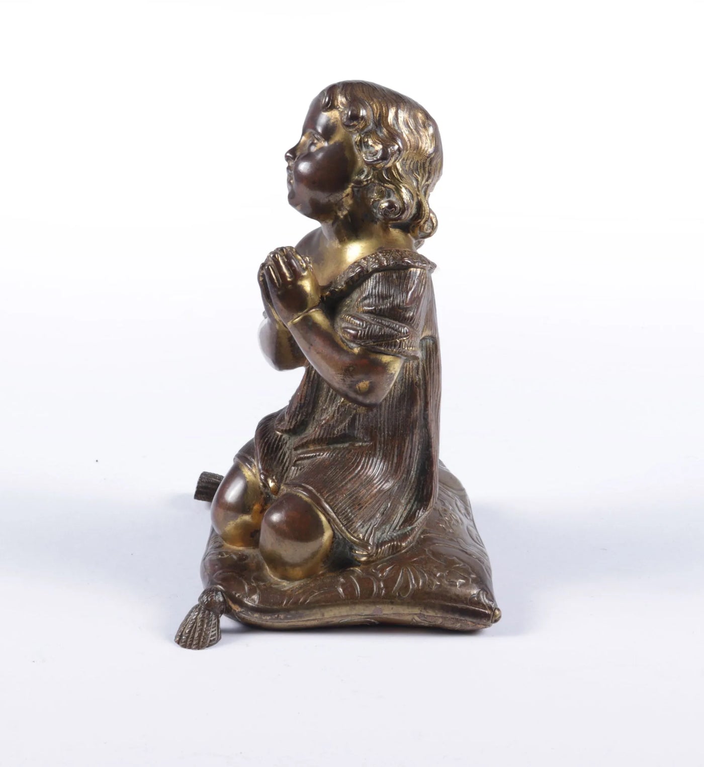 Italian Gilt Bronze Cherub c1860 left