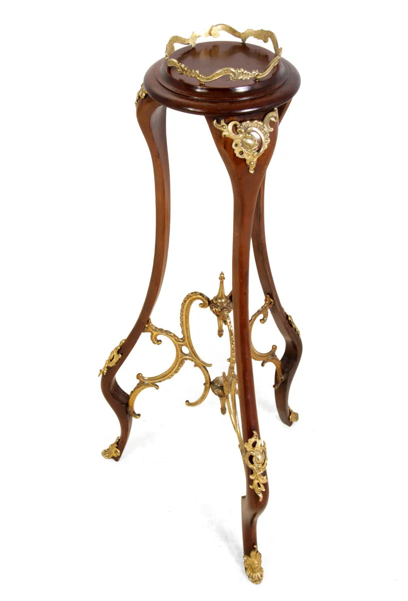 French Mahogany and gilt Jardinaire stand c1890