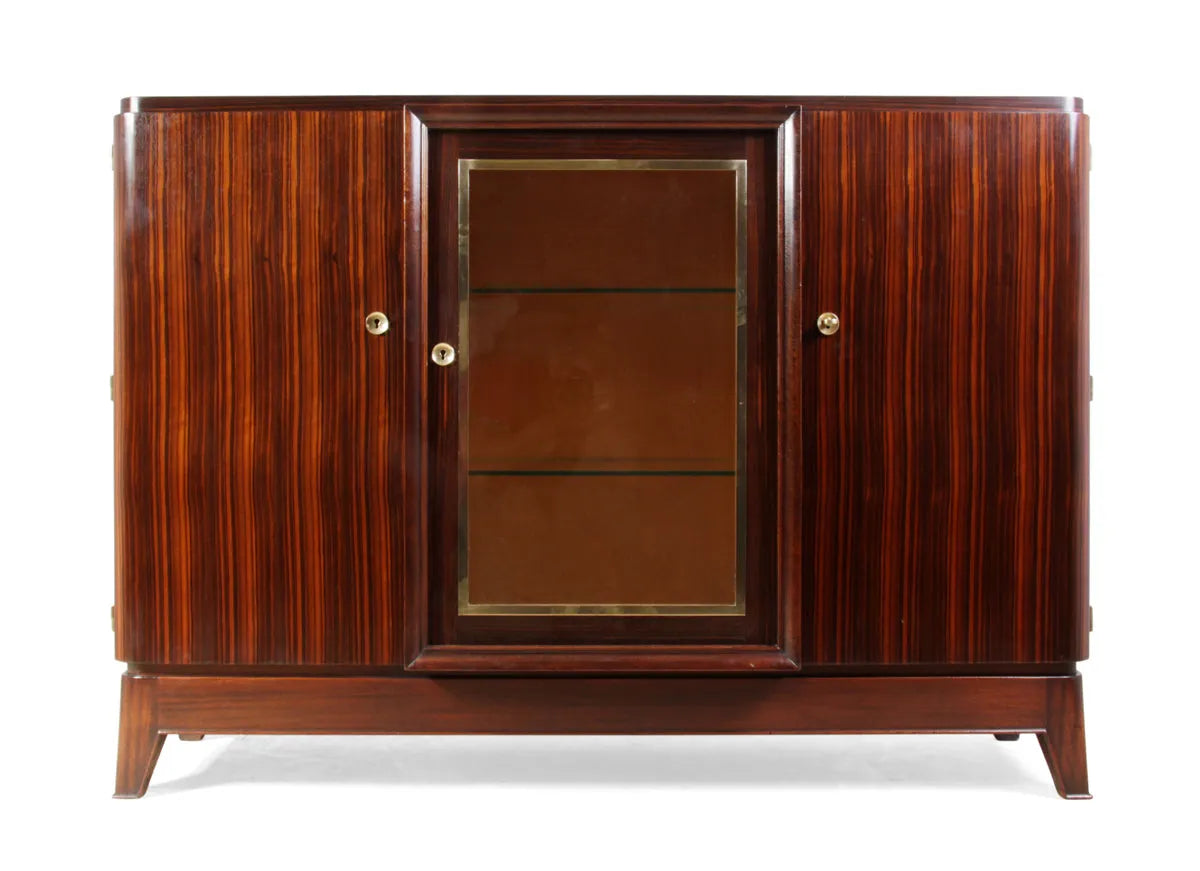 French Art Deco Sideboard in Macassar Ebony