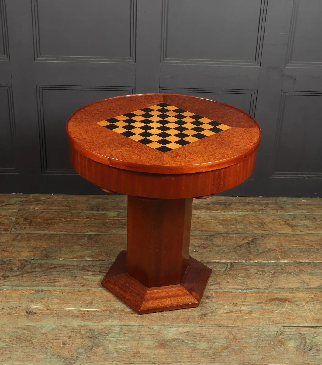 French Art Deco Games Table c1920