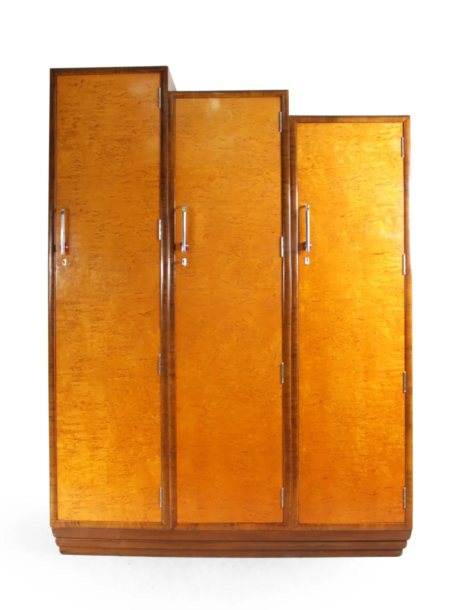 Art Deco Wardrobe in Karelian Birch c1930