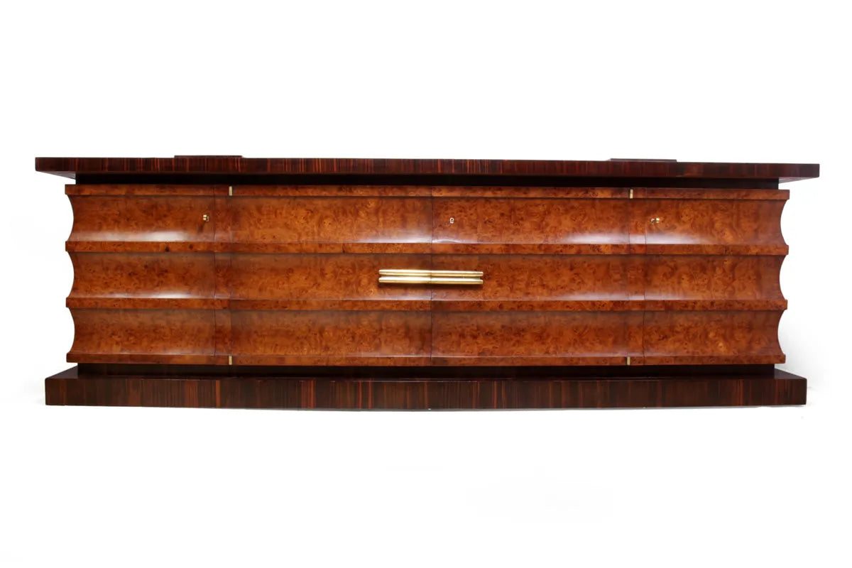 Art Deco Credenza in Macassar Ebony and Burr Walnut c1925