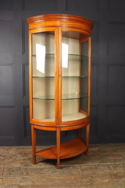 Antique Satinwood Display Cabinet c1900