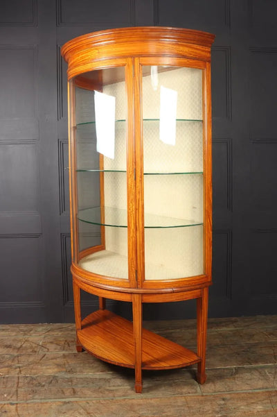 Antique Satinwood Display Cabinet c1900