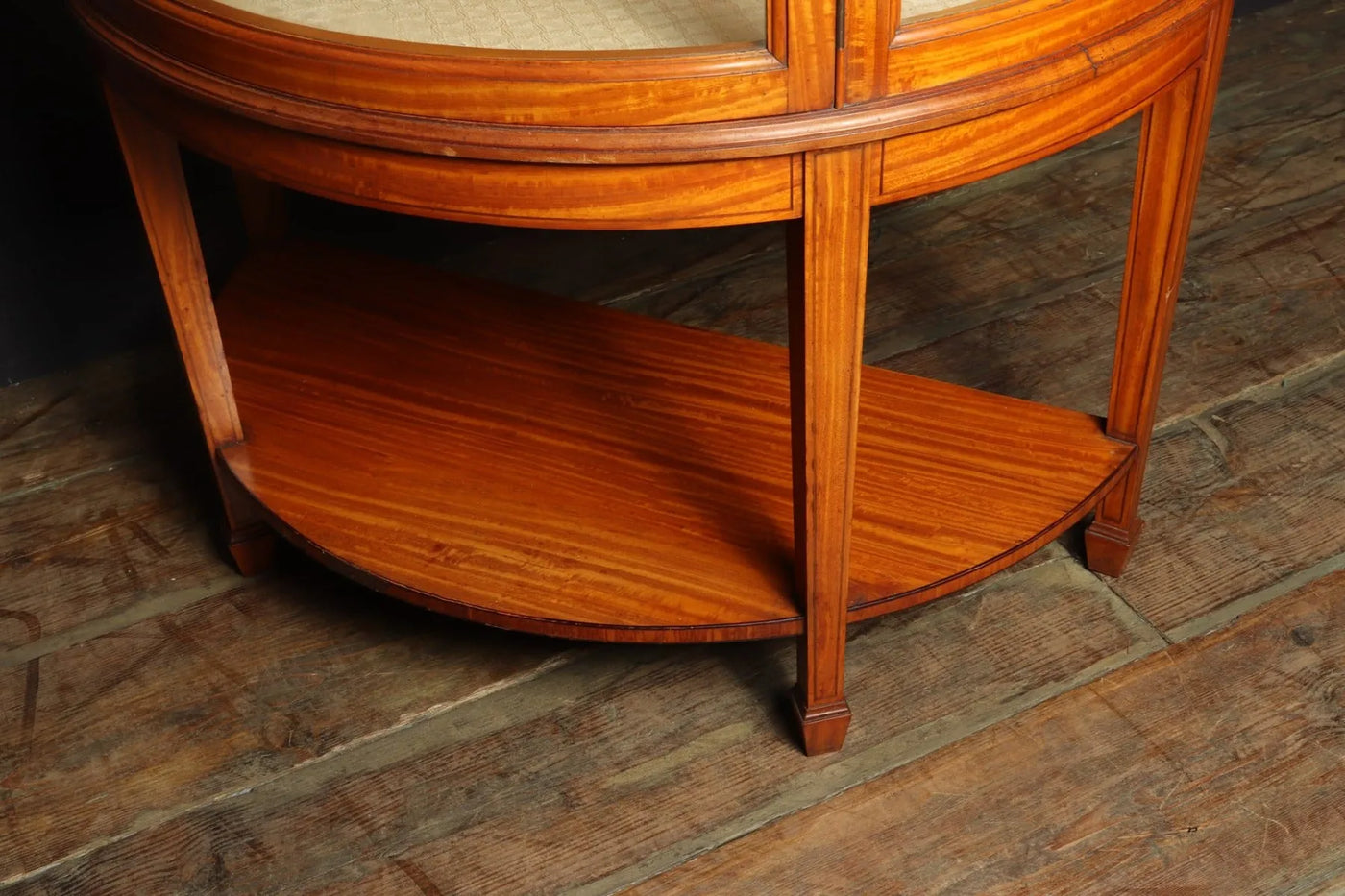 Antique Satinwood Display Cabinet c1900