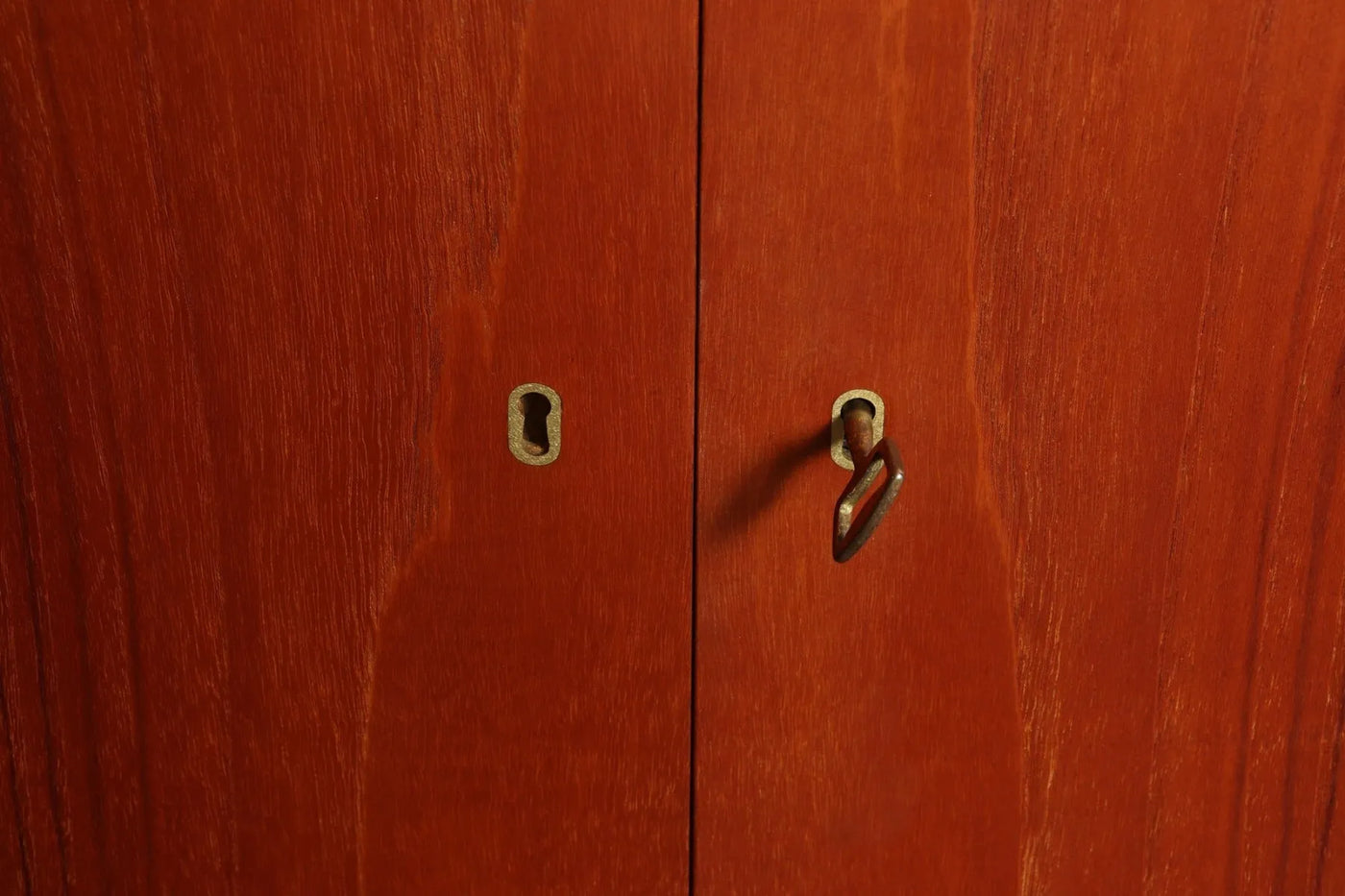 Mid Century Danish Teak Corner Cabinet By S E Peterson key